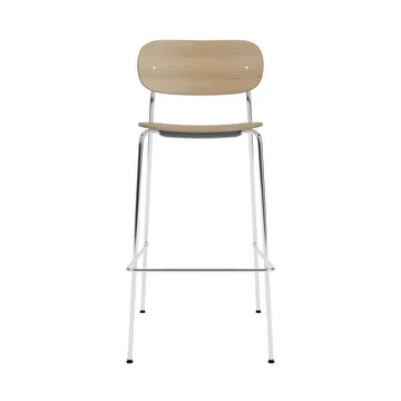Co Bar Chair bar stool - Oak-chromed steel, 75 cm - Audo Copenhagen