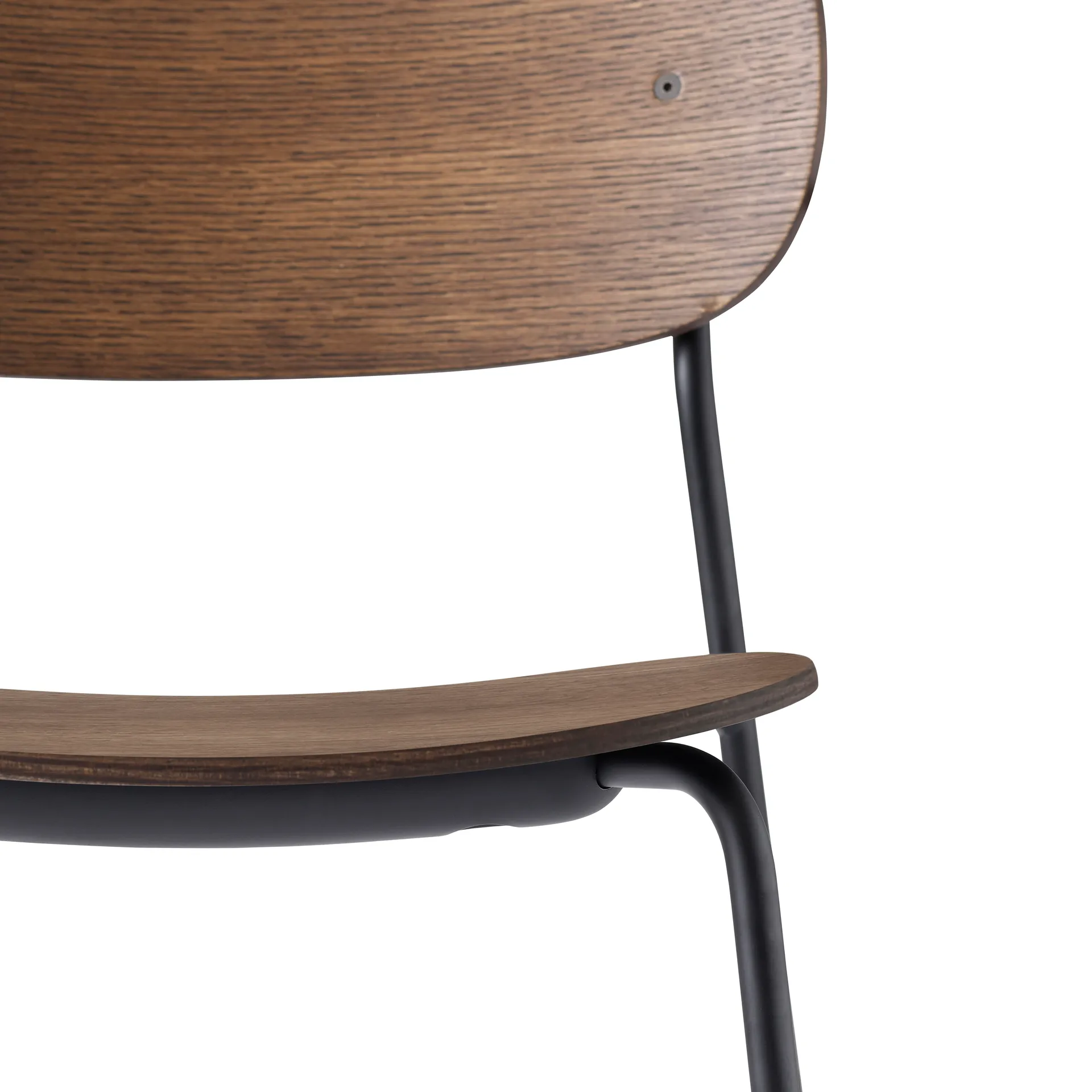 Co dining chair black legs, Dark stained oak Audo Copenhagen