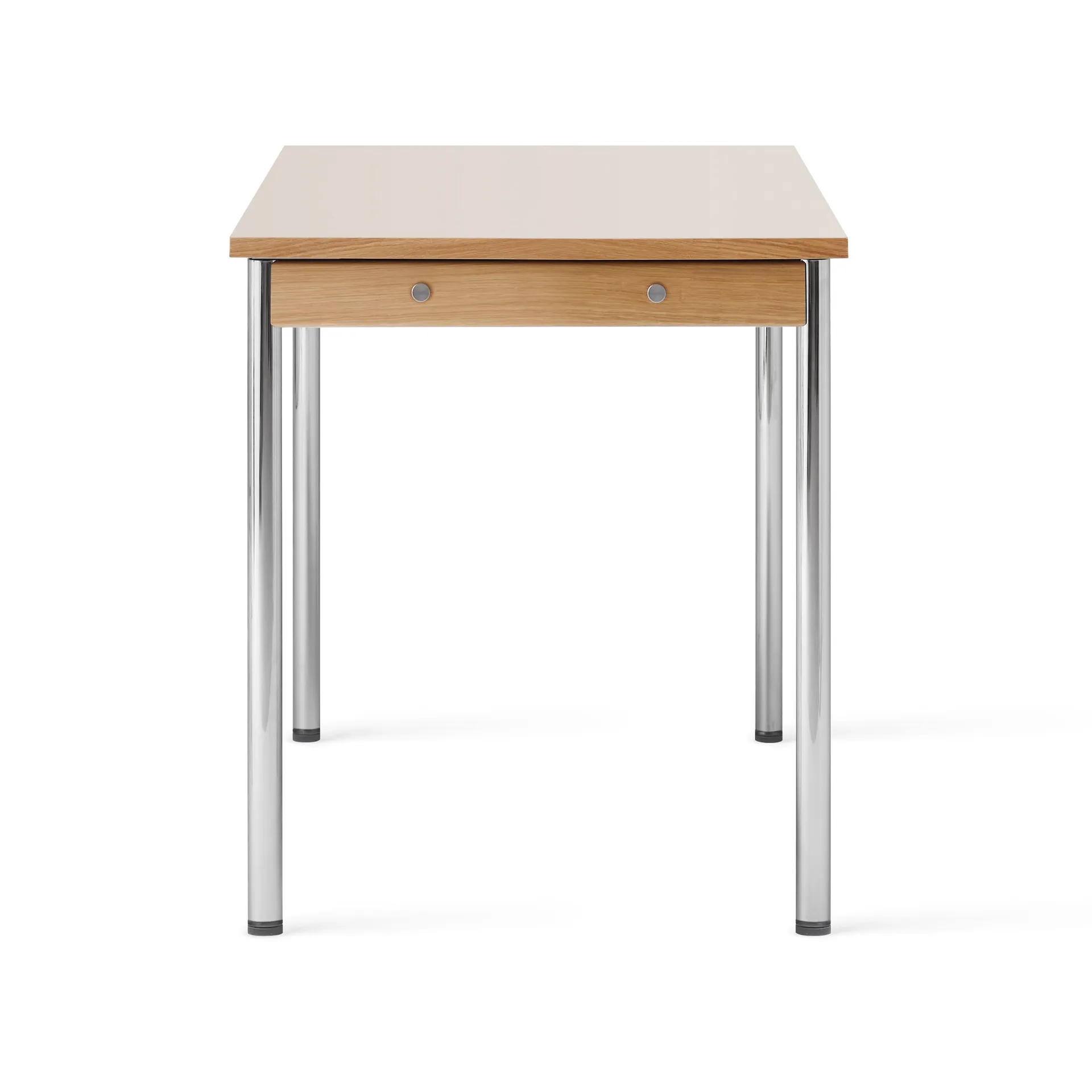 Co Table conference table 140x70cm, Chrome, laminate creme Audo Copenhagen