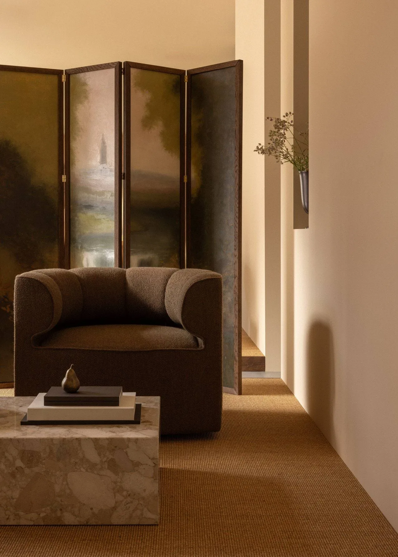 Eave Seamline lounge chair, Logan Nutmeg Audo Copenhagen