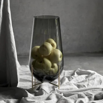 Échasse medium vase - smoke-coloured glass - Audo Copenhagen