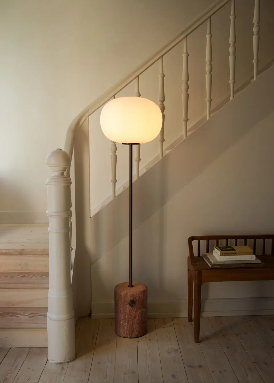 JWDA floor lamp, Red travertine, 130 cm Audo Copenhagen
