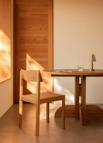 Mauro chair - Linen blue oak - Audo Copenhagen