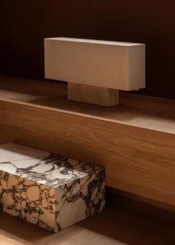 Nonna table lamp 30 cm - Travertine-sand - Audo Copenhagen