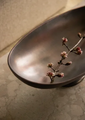 Pavot serving tray on foot - Brown - Audo Copenhagen