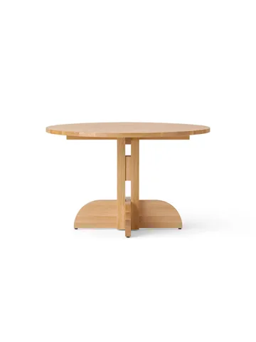 Puffin Dining Table solid natural oak - Natural oak, Ø120 cm - Audo Copenhagen