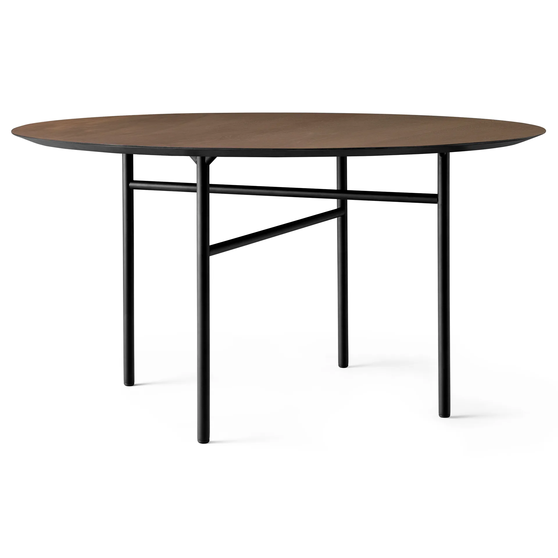 Snaregade table round, Black-dark stained oak. Ø138 cm Audo Copenhagen