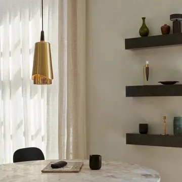 Umanoff pendant lamp - polished brass-wallnut - Audo Copenhagen