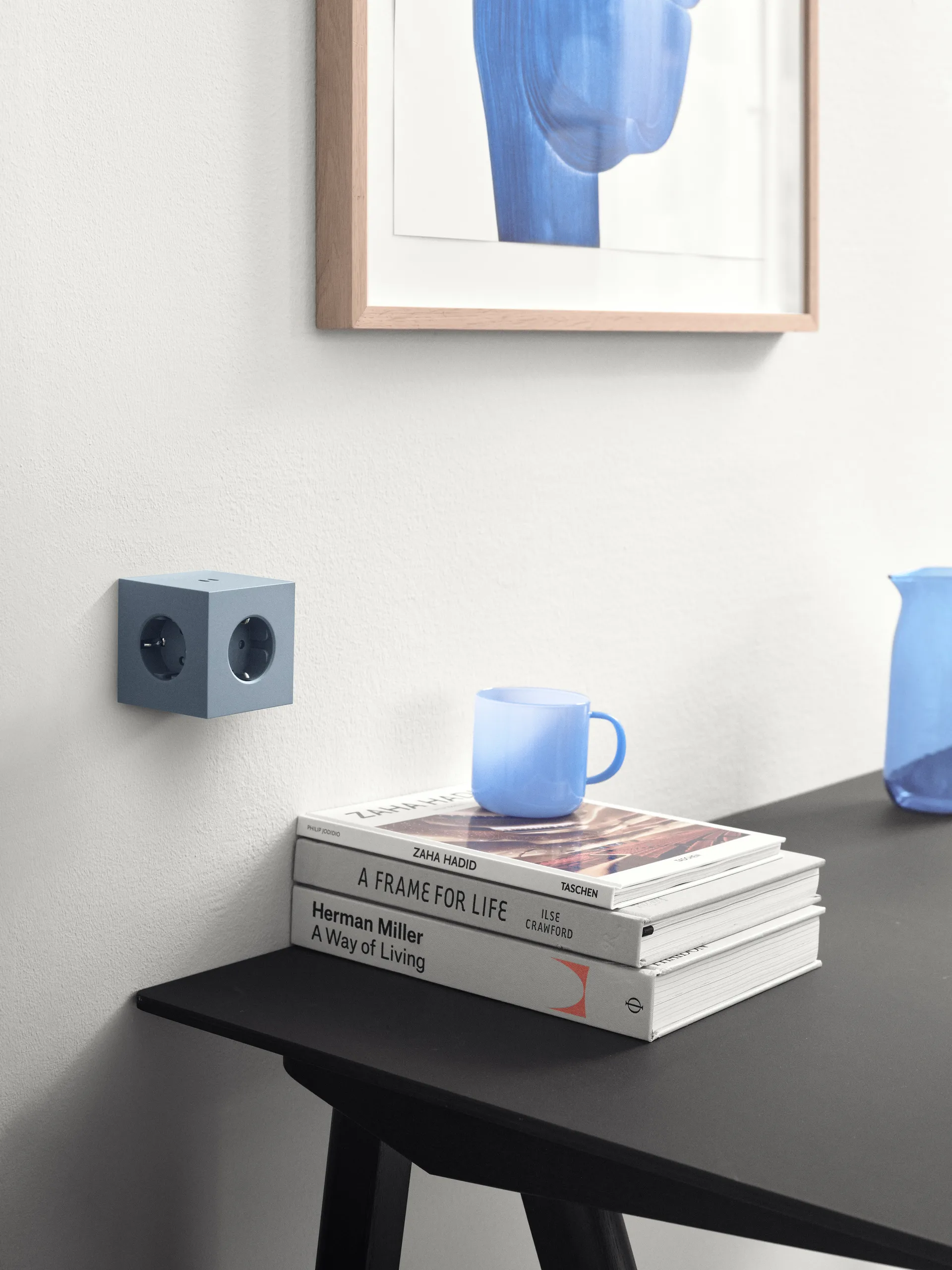 Square 1 power strip USB-C 30W 3 m, Shark Blue Avolt