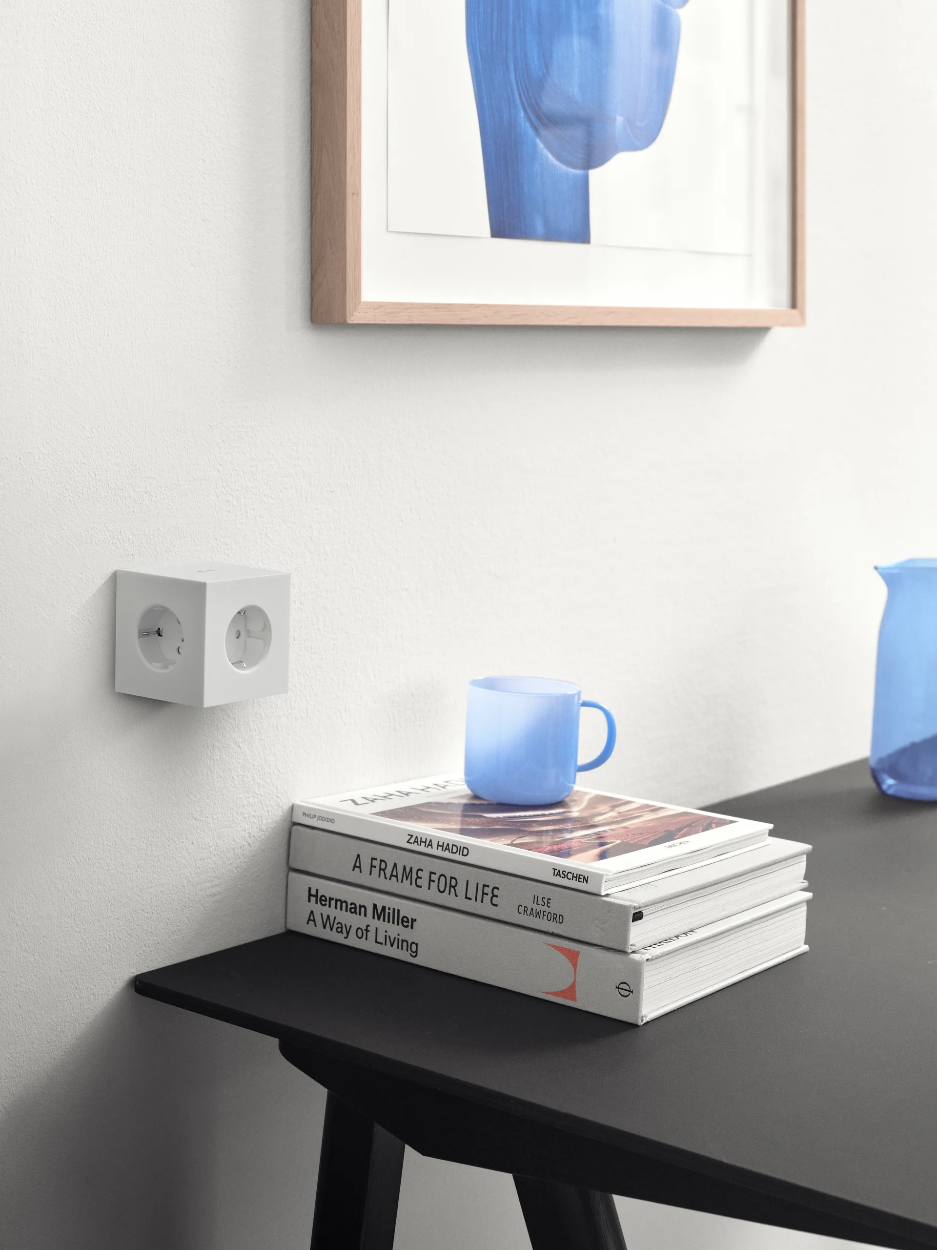 Square 1 power strip USB-C 30W 3 m, White Martinelli Luce edition Avolt