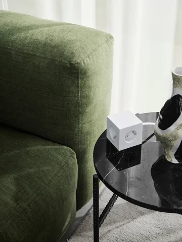 Square 1 socket USB-C 30W 1.8 m - White Martinelli Luce edition - Avolt