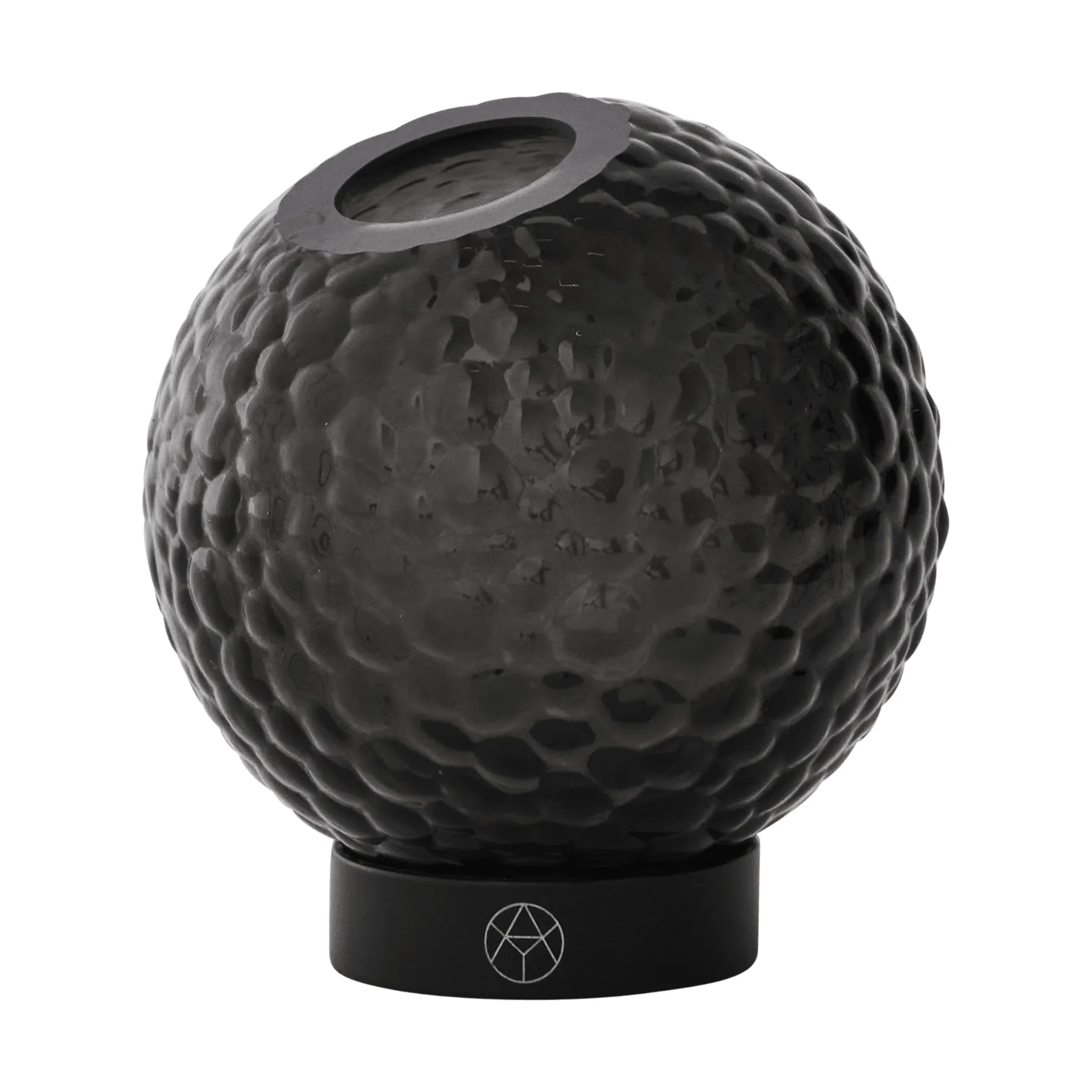 Globe bubbles vase Ø10 cm, Black AYTM