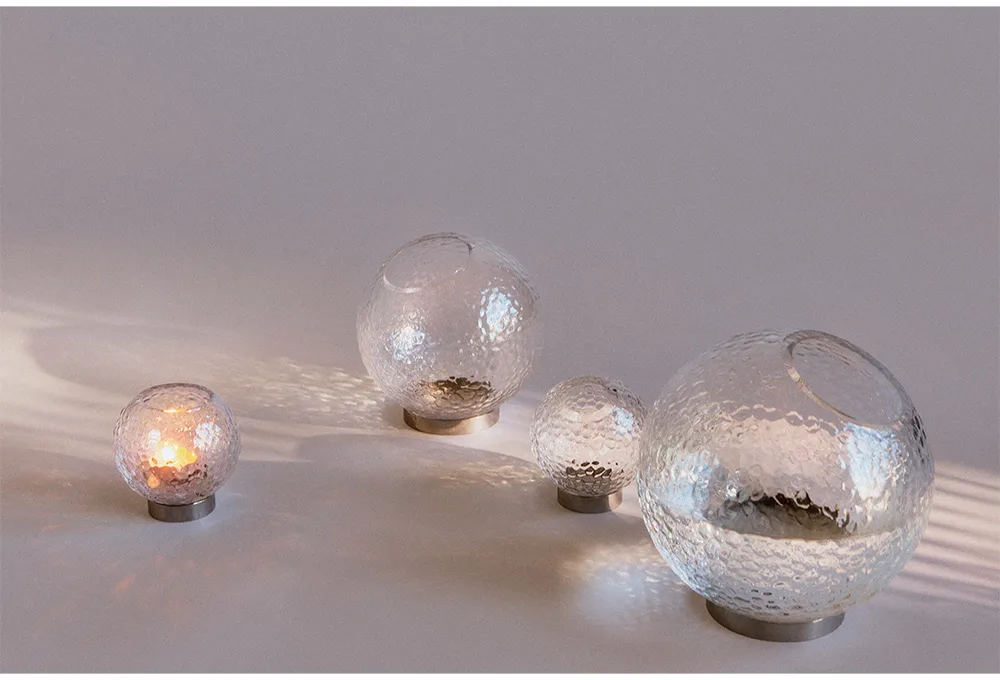 Globe bubbles vase Ø17 cm, Clear AYTM