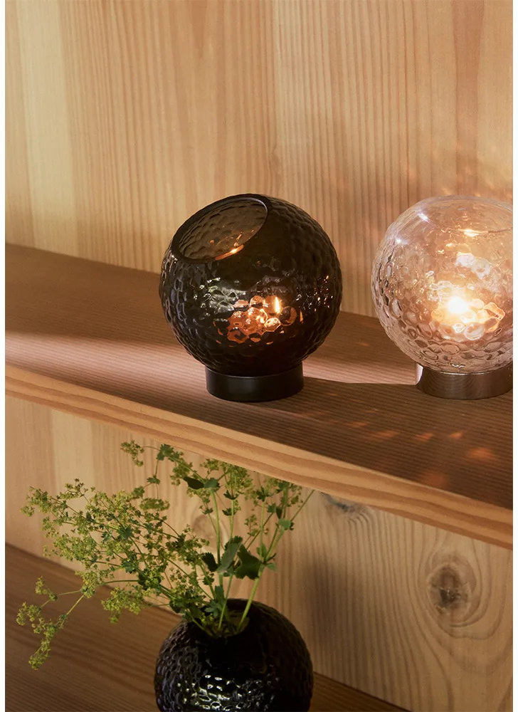 Globe candle holder Ø10 cm, Clear AYTM