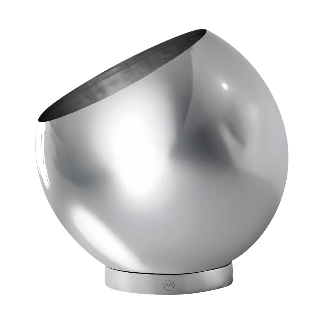 Globe flowerpot Ø30 cm, Silver AYTM
