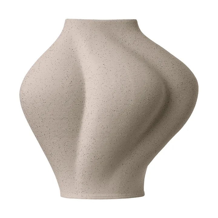 Saltare vase - Taupe, Ø13.8x30 cm - AYTM
