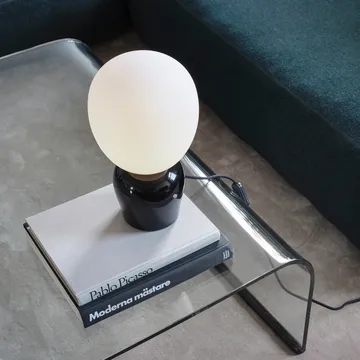 Buddy table lamp opalglass - Glossy black - Belid