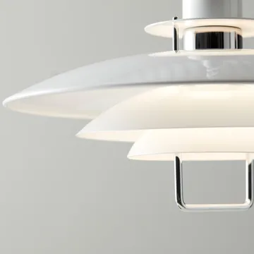 Primus II pendant lamp Ø43 cm - White-chrome - Belid