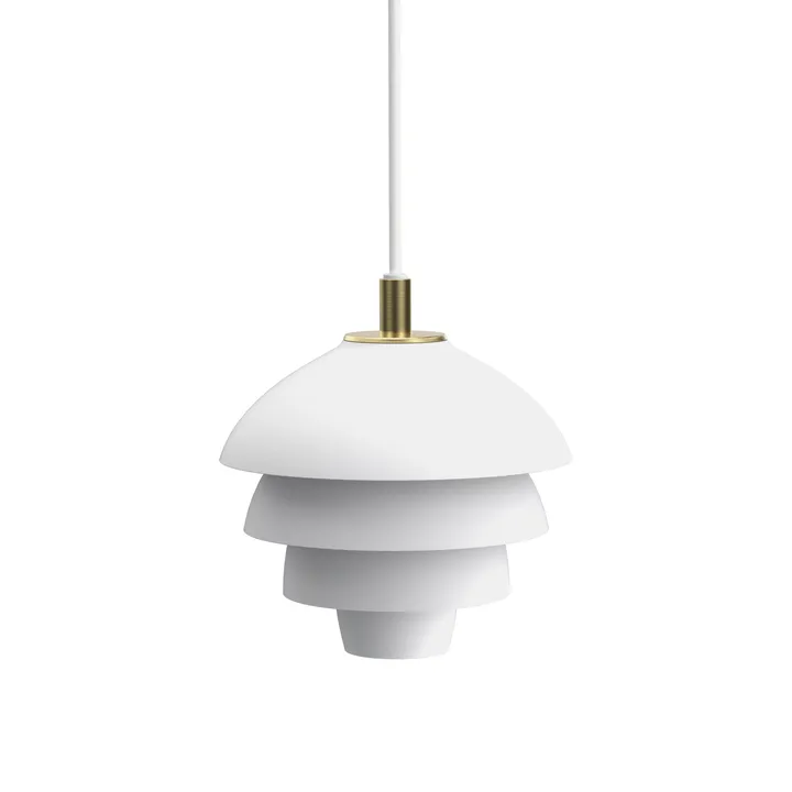 Valencia pendant Ø18 - Matt White - Brass - Belid