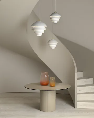 Valencia pendant lamp Ø42 cm - Matt white - brass - Belid