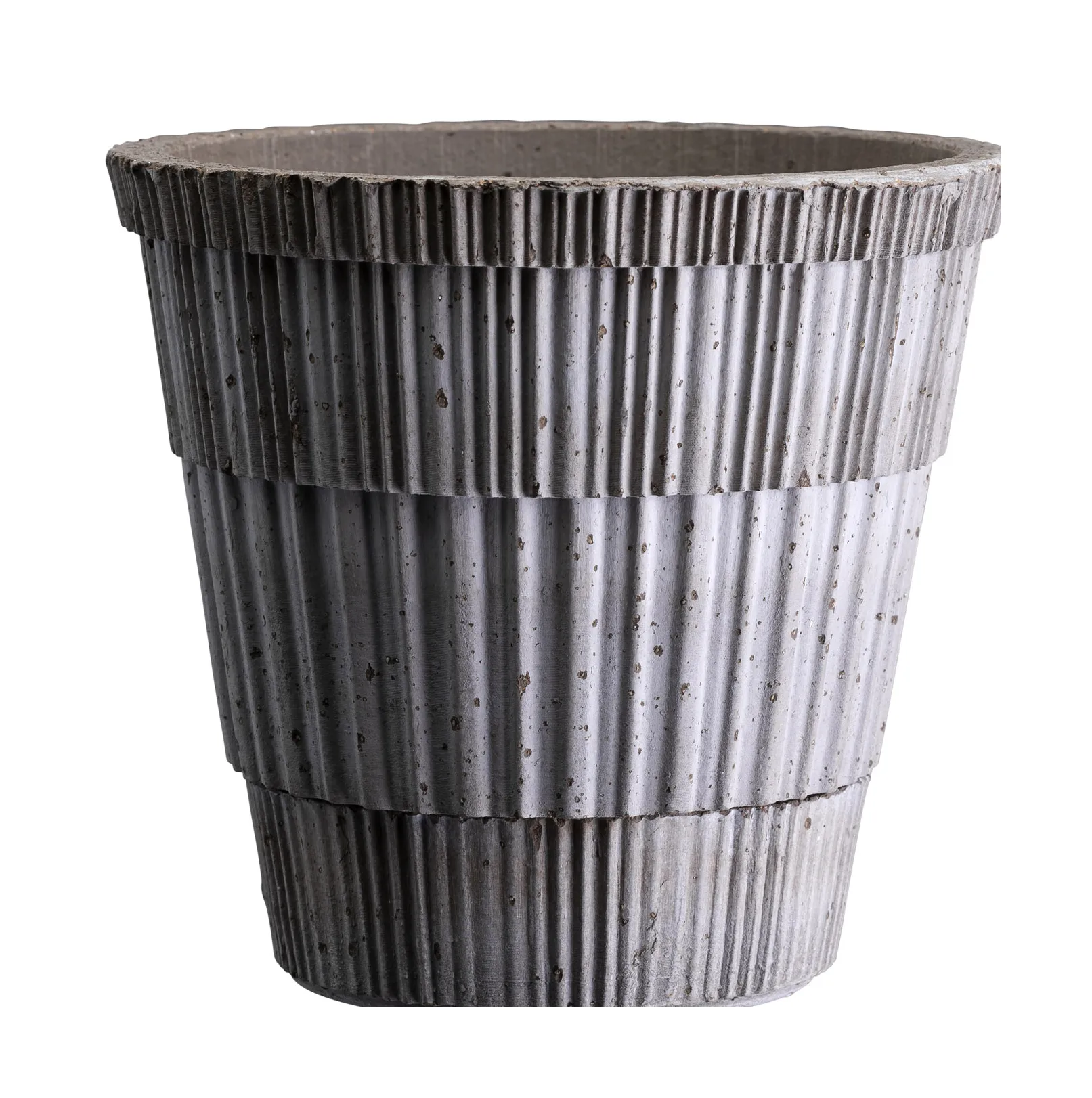 Atlas raw pot with saucer, Grey, Ø25 cm Bergs Potter