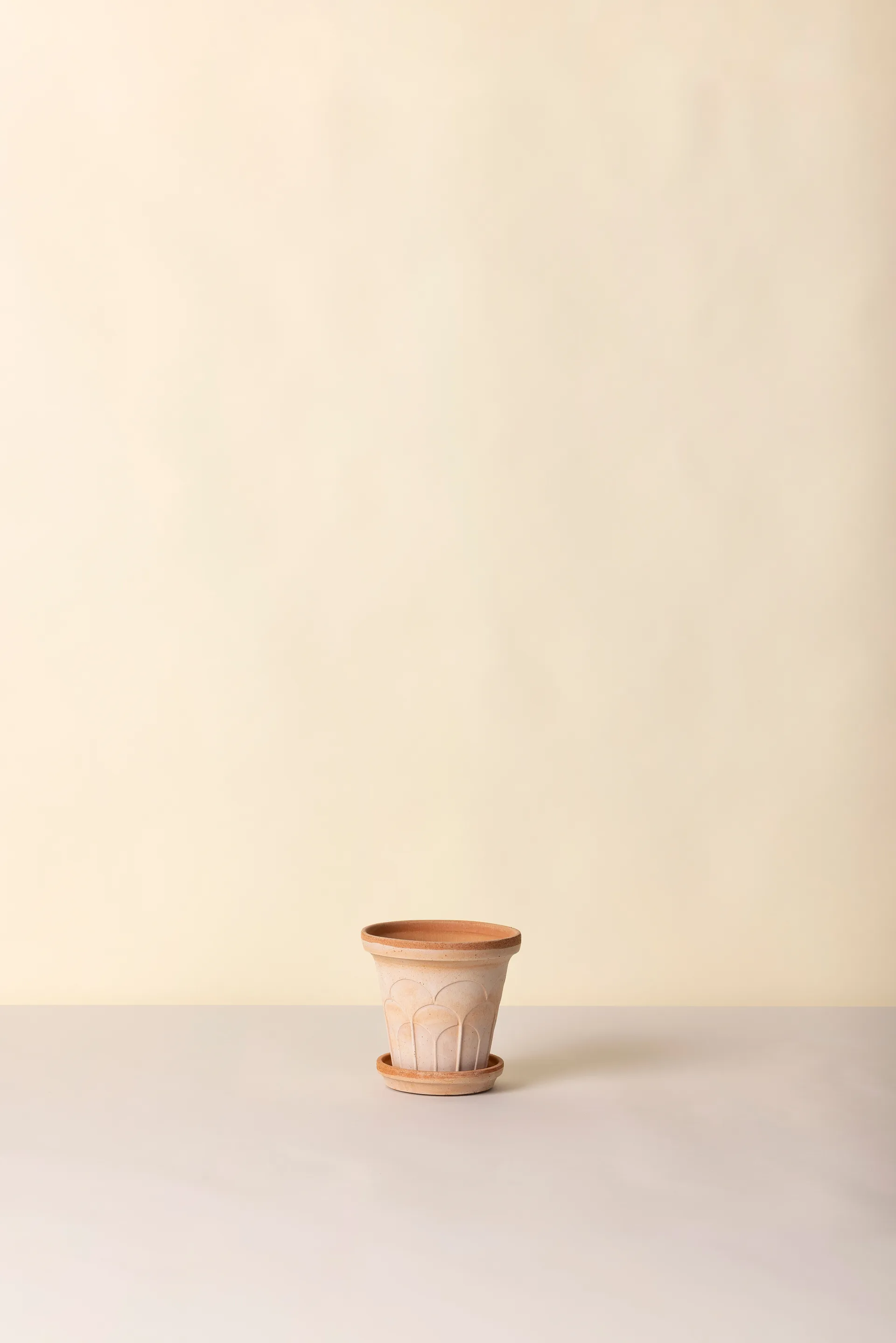 Fleur pot with saucer, 2 pieces, Pink, Ø16 cm Bergs Potter