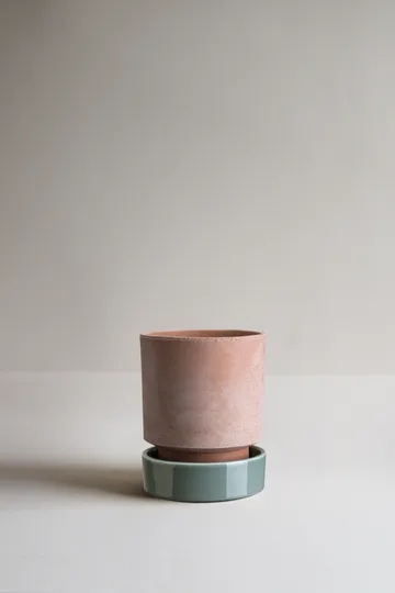 Hoff pot - Ø14 cm, Raw Rosa-Misty Blue - Bergs Potter