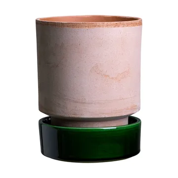 Hoff pot - Ø18 cm, Raw Rosa-Emerald Green - Bergs Potter