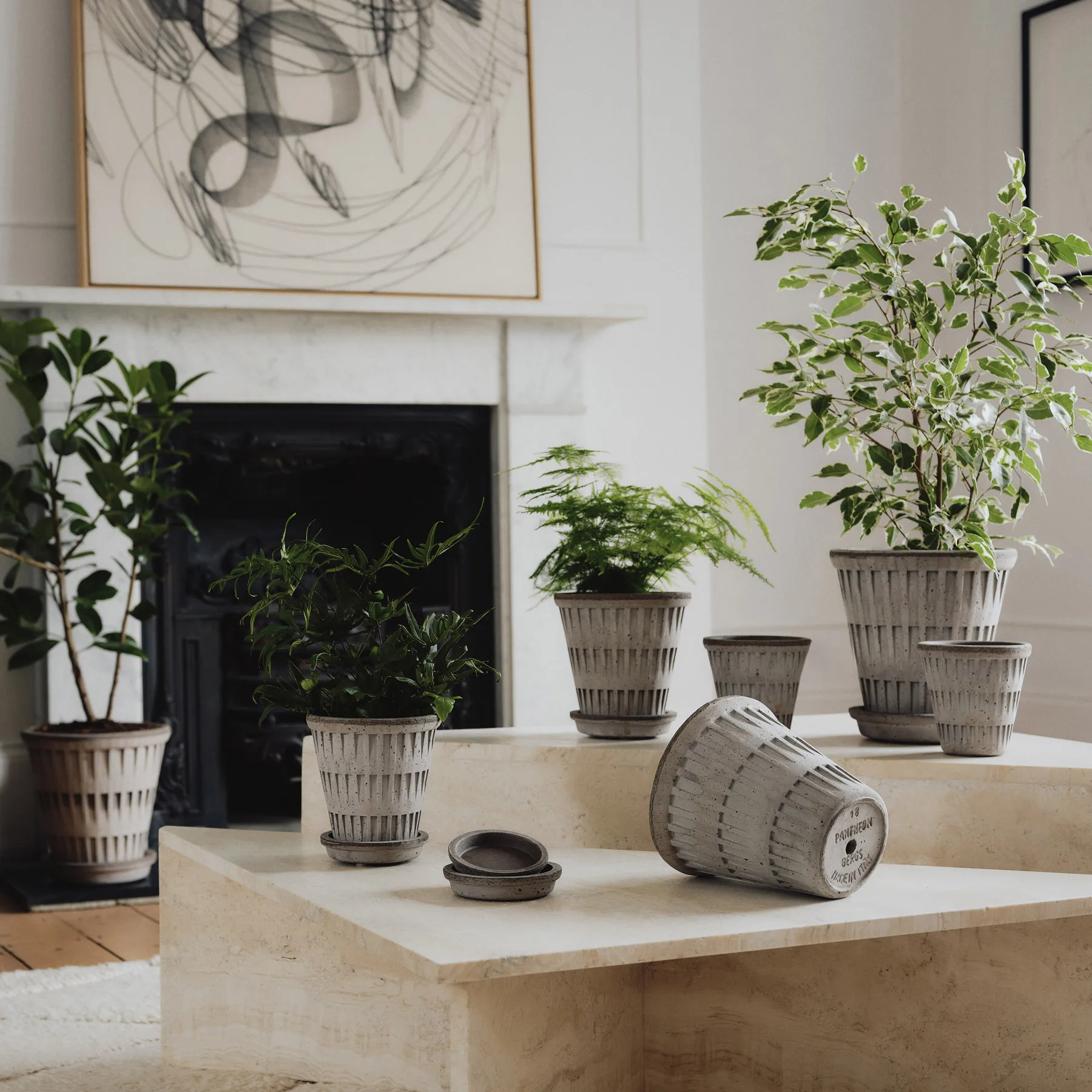 Pantheon raw pot, Grey, Ø21 cm Bergs Potter