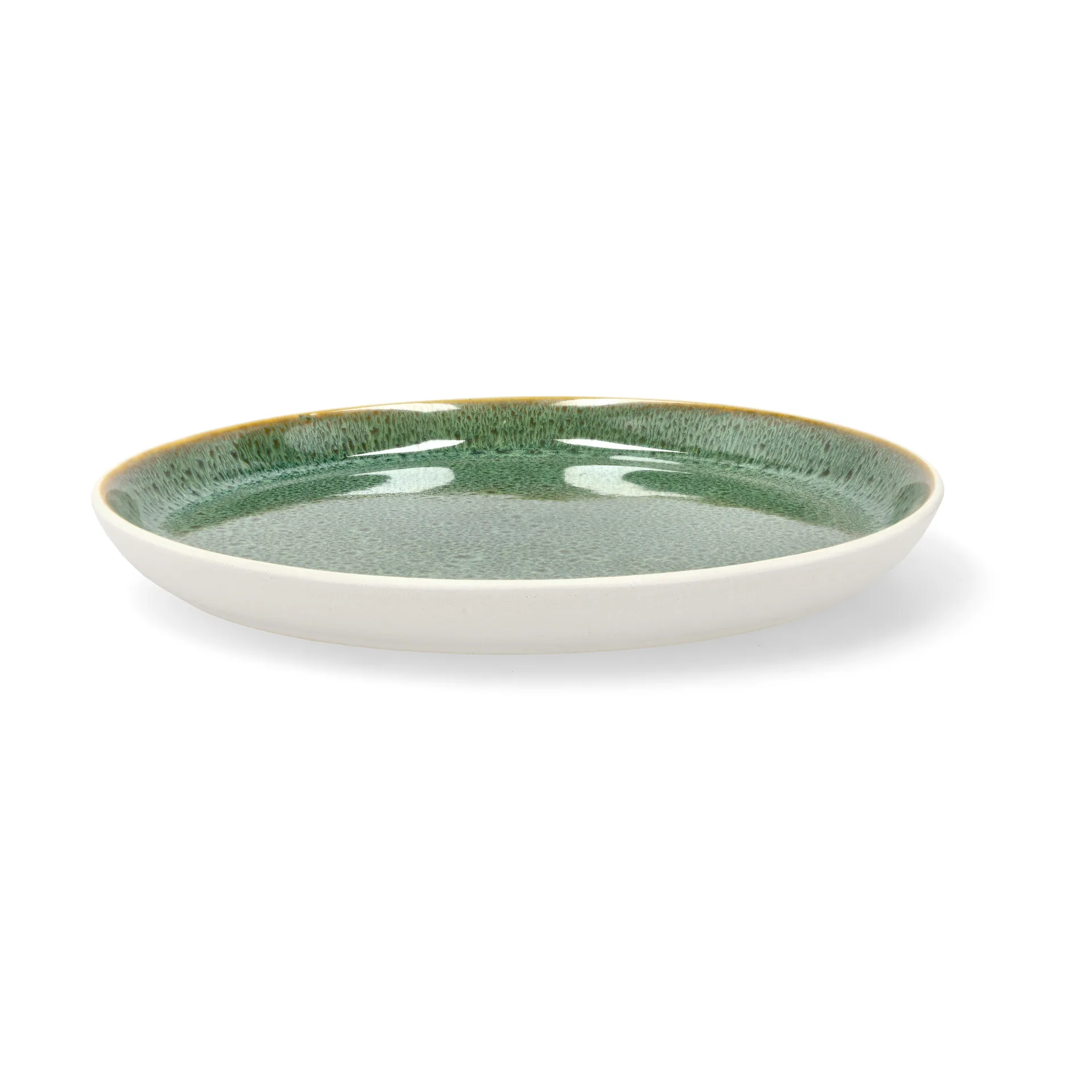 Bitz plate gastro Ø 21 cm, White-green Bitz