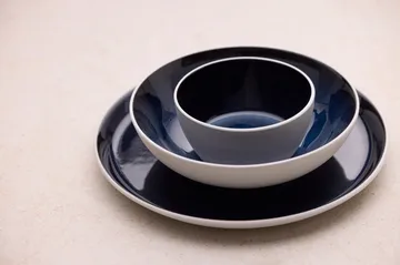 Bitz plate gastro Ø27 cm - White-dark blue - Bitz