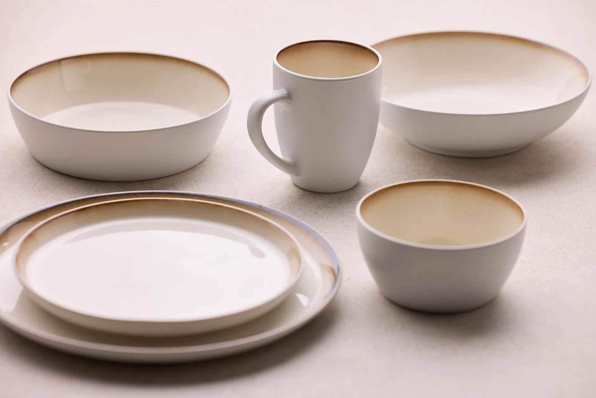 Bitz soup bowl Ø 18 cm, White-cream white Bitz