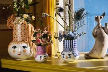 Olga vase 35 cm - Sand - Bjørn Wiinblad