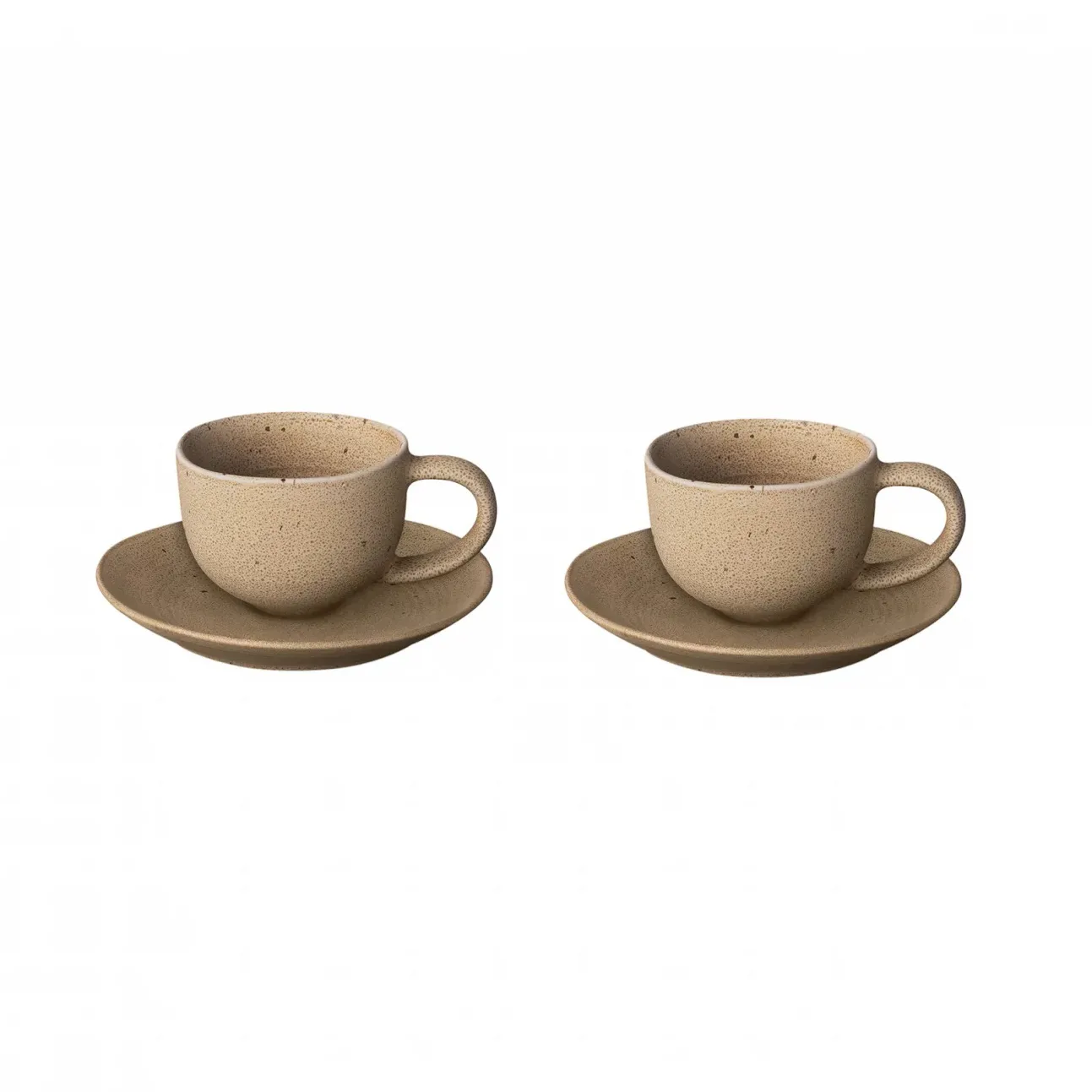 Kumi espresso cup with saucer 6 cl 2-pack, Fungi blomus