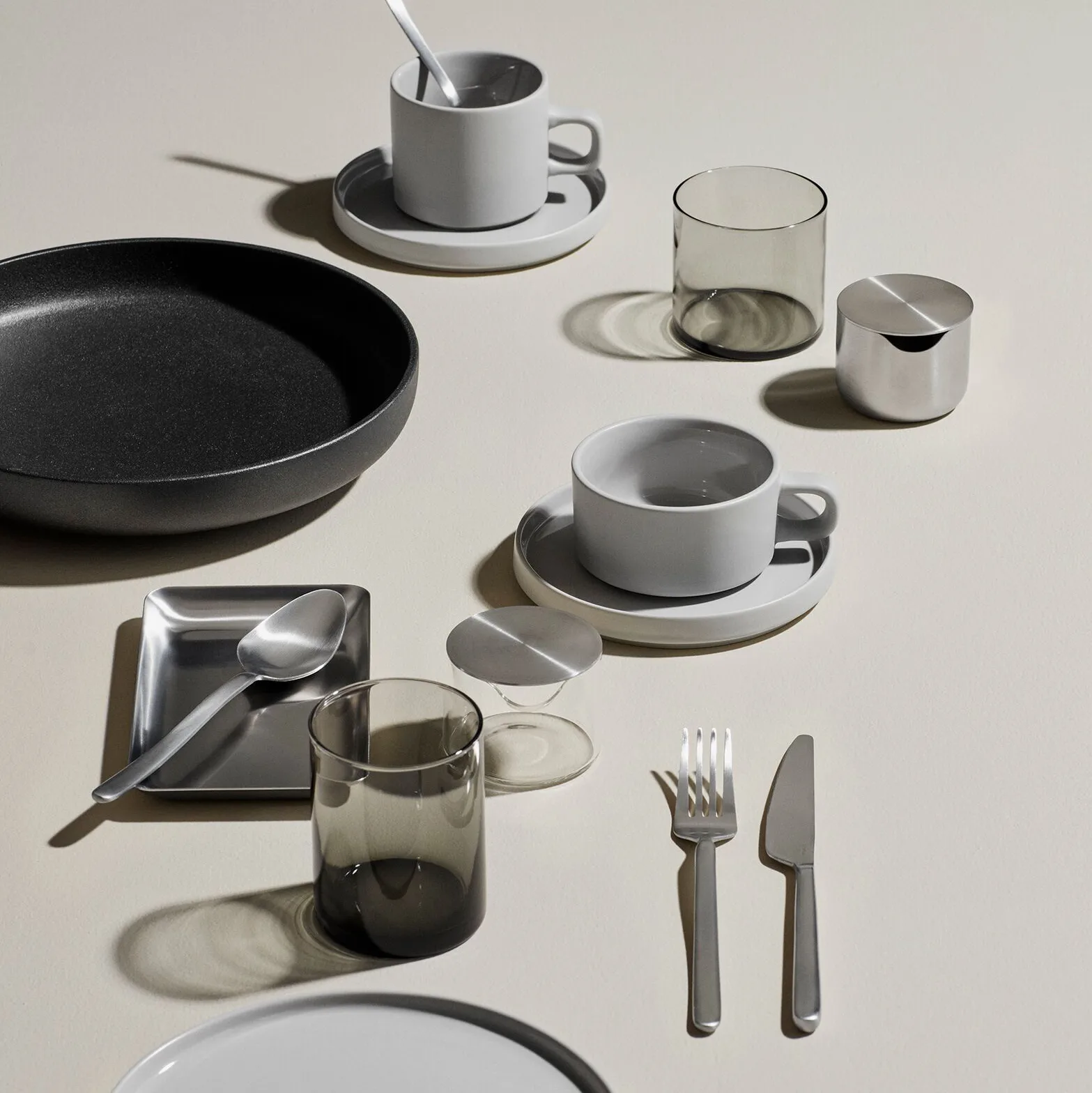 STELLA cutlery silver, 16 pieces blomus