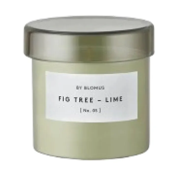 Valoa scented candle 30 hours - Fikon/Lime Agave Green - blomus
