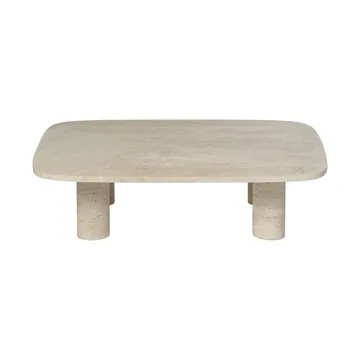 Volos coffee table L 100x70 cm - Travertine - blomus
