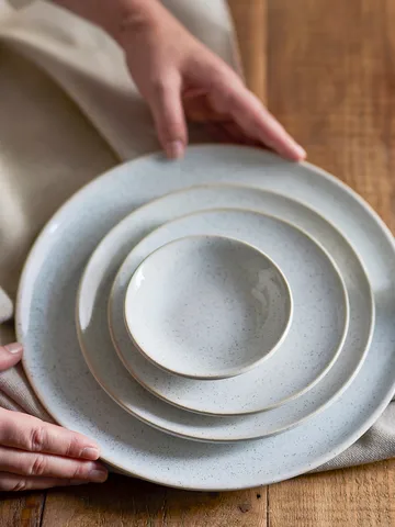 Addison side plate Ø20 cm - White - Bloomingville