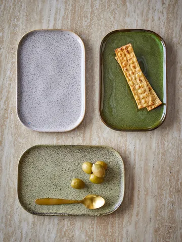 Addison side plate - Green, 3 pieces - Bloomingville