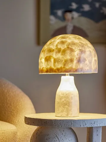 Adria table lamp - Nature, Mother of pearl - Bloomingville