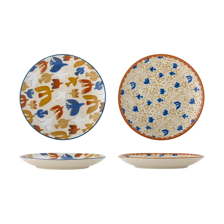 Anniversary plate - Multi, Ø20 cm, 2 pieces - Bloomingville