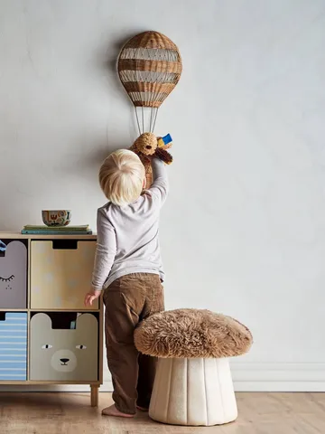 Bertil pouf Ø37 cm - Sponge, brown - Bloomingville