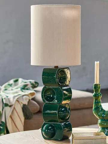 Brady table lamp - Green, Ø25 cm - Bloomingville
