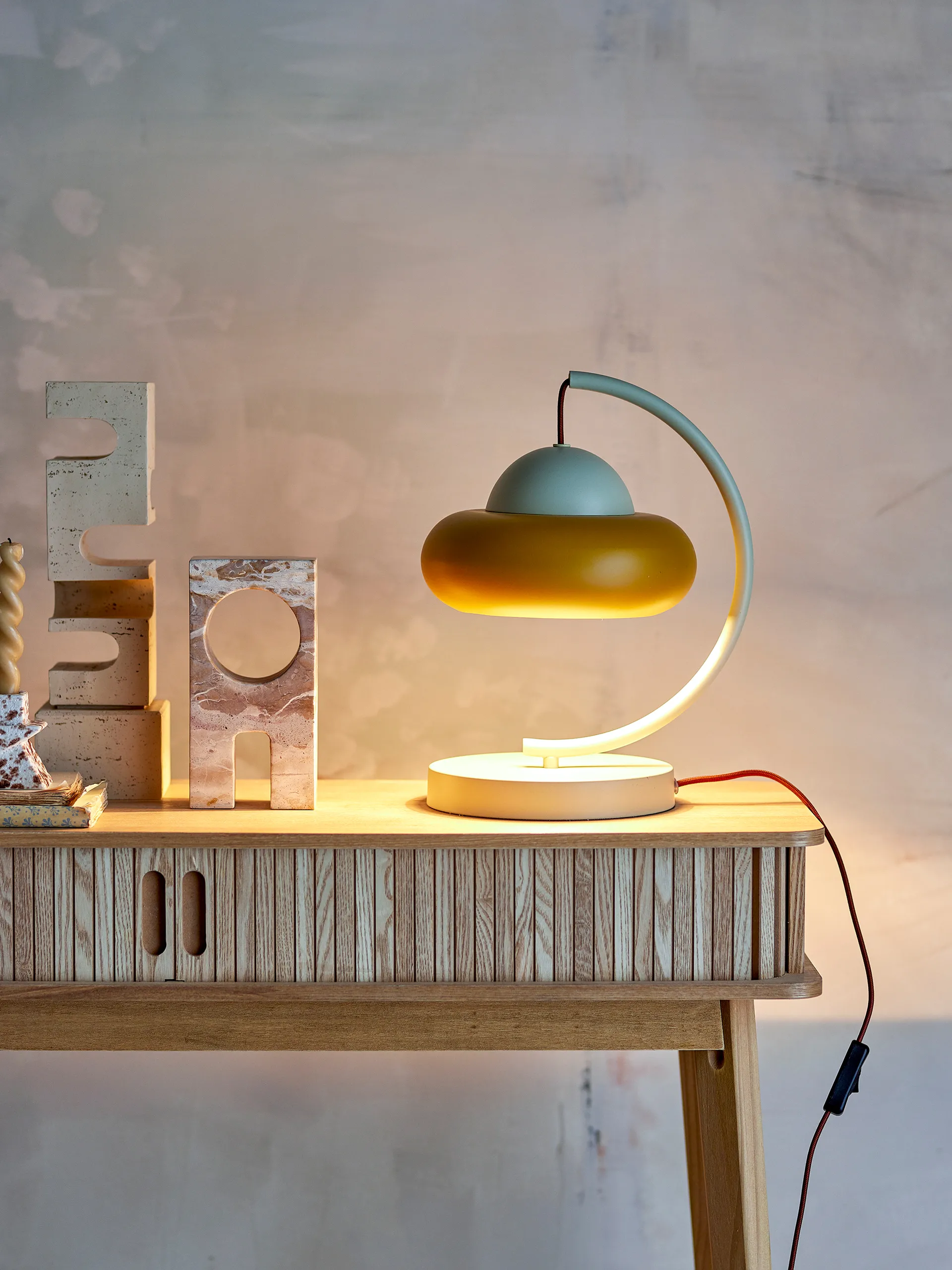 Bubble table lamp 27x34.5 cm, Natural Bloomingville