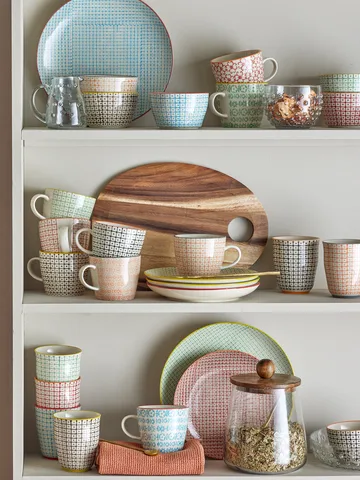 Carla mug - Multi, 4-pack - Bloomingville
