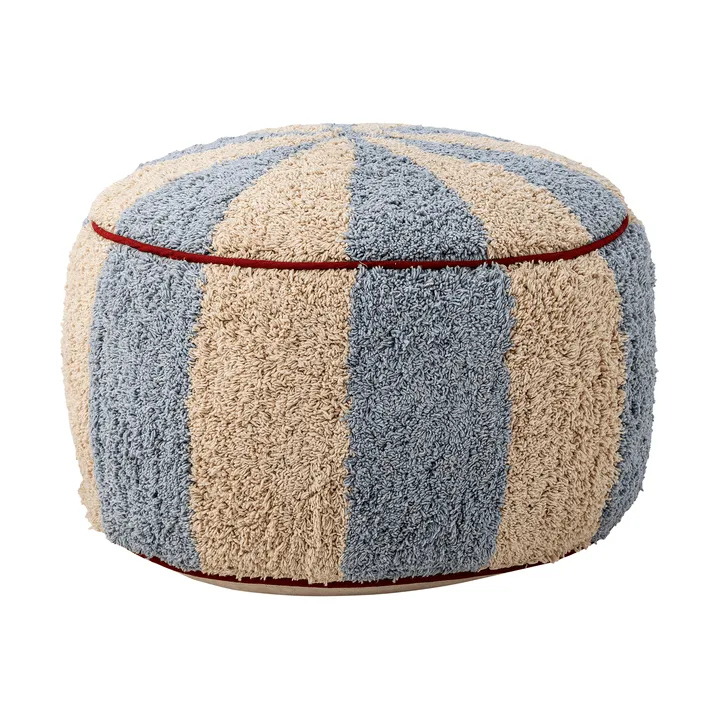 Charoline pouf Ø44 cm - Blue-white-red - Bloomingville