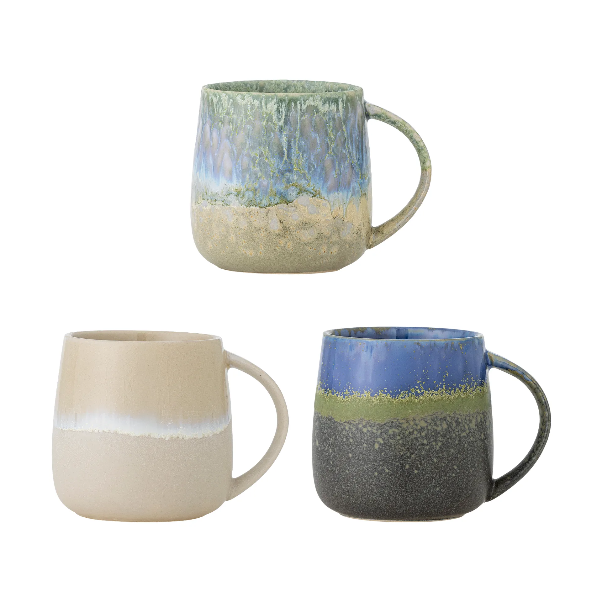 Cloe mug 46 cl 3-piece, Blue Bloomingville