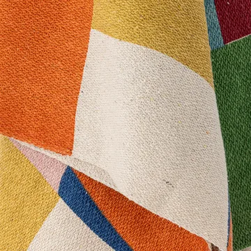Colorine cotton throw 160x130 cm - Blue - Bloomingville