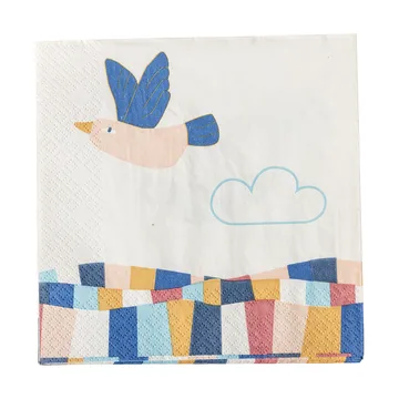 Colorine paper napkin 20-pack - Natural - Bloomingville