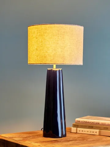 Cornelie table lamp - Blue, Ø30 cm - Bloomingville